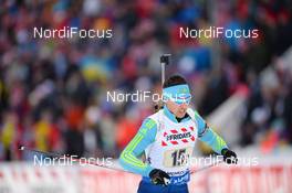 03.03.2016, Oslo, Norway (NOR): Yan Savitskiy (KAZ) - IBU world championships biathlon, relay mixed, Oslo (NOR). www.nordicfocus.com. © Tumashov/NordicFocus. Every downloaded picture is fee-liable.