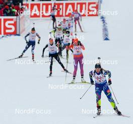 03.03.2016, Oslo, Norway (NOR): Anais Bescond (FRA) - IBU world championships biathlon, relay mixed, Oslo (NOR). www.nordicfocus.com. © Tumashov/NordicFocus. Every downloaded picture is fee-liable.