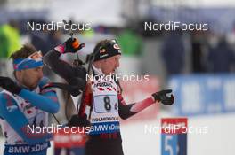 03.03.2016, Oslo, Norway (NOR): Dominik Landertinger (AUT) - IBU world championships biathlon, relay mixed, Oslo (NOR). www.nordicfocus.com. © Manzoni/NordicFocus. Every downloaded picture is fee-liable.