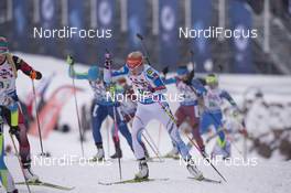 03.03.2016, Oslo, Norway (NOR): Kaisa Makarainen (FIN) - IBU world championships biathlon, relay mixed, Oslo (NOR). www.nordicfocus.com. © Manzoni/NordicFocus. Every downloaded picture is fee-liable.