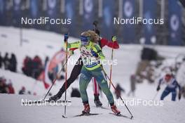 03.03.2016, Oslo, Norway (NOR): Mona Brorsson (SWE) - IBU world championships biathlon, relay mixed, Oslo (NOR). www.nordicfocus.com. © Manzoni/NordicFocus. Every downloaded picture is fee-liable.