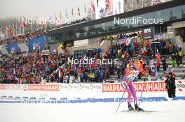 03.03.2016, Oslo, Norway (NOR): Hannah Dreissigacker (USA) - IBU world championships biathlon, relay mixed, Oslo (NOR). www.nordicfocus.com. © Tumashov/NordicFocus. Every downloaded picture is fee-liable.