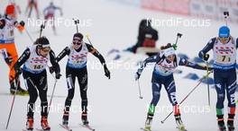 03.03.2016, Oslo, Norway (NOR): Aita Gasparin (SUI), Benjamin Weger (SUI), Karin Oberhofer (ITA), Lukas Hofer (ITA) - IBU world championships biathlon, relay mixed, Oslo (NOR). www.nordicfocus.com. © Tumashov/NordicFocus. Every downloaded picture is fee-liable.