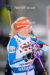 03.03.2016, Oslo, Norway (NOR): Kaisa Makarainen (FIN) - IBU world championships biathlon, relay mixed, Oslo (NOR). www.nordicfocus.com. © Tumashov/NordicFocus. Every downloaded picture is fee-liable.