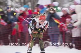 03.03.2016, Oslo, Norway (NOR): Franziska Hildebrand (GER) - IBU world championships biathlon, relay mixed, Oslo (NOR). www.nordicfocus.com. © Manzoni/NordicFocus. Every downloaded picture is fee-liable.