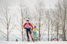 03.03.2016, Oslo, Norway (NOR): Julia Ransom (CAN) - IBU world championships biathlon, relay mixed, Oslo (NOR). www.nordicfocus.com. © Tumashov/NordicFocus. Every downloaded picture is fee-liable.