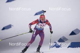 03.03.2016, Oslo, Norway (NOR): Hannah Dreissigacker (USA) - IBU world championships biathlon, relay mixed, Oslo (NOR). www.nordicfocus.com. © Manzoni/NordicFocus. Every downloaded picture is fee-liable.