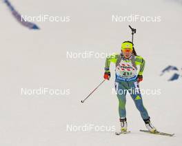 03.03.2016, Oslo, Norway (NOR): Eunjung Ko (KOR) - IBU world championships biathlon, relay mixed, Oslo (NOR). www.nordicfocus.com. © Tumashov/NordicFocus. Every downloaded picture is fee-liable.