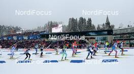 03.03.2016, Oslo, Norway (NOR): Event Feature: -Start of the Race  IBU world championships biathlon, relay mixed, Oslo (NOR). www.nordicfocus.com. © Tumashov/NordicFocus. Every downloaded picture is fee-liable.