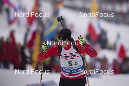 03.03.2016, Oslo, Norway (NOR): Rosanna Crawford (CAN) - IBU world championships biathlon, relay mixed, Oslo (NOR). www.nordicfocus.com. © Manzoni/NordicFocus. Every downloaded picture is fee-liable.