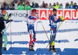 03.03.2016, Oslo, Norway (NOR): Tarjei Boe (NOR), Martin Fourcade (FRA) - IBU world championships biathlon, relay mixed, Oslo (NOR). www.nordicfocus.com. © Tumashov/NordicFocus. Every downloaded picture is fee-liable.