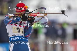 03.03.2016, Oslo, Norway (NOR): Michal Slesingr (CZE) - IBU world championships biathlon, relay mixed, Oslo (NOR). www.nordicfocus.com. © Manzoni/NordicFocus. Every downloaded picture is fee-liable.