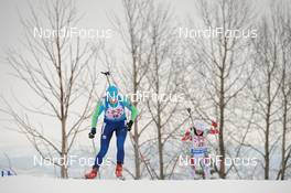 03.03.2016, Oslo, Norway (NOR): Alina Raikova (KAZ) - IBU world championships biathlon, relay mixed, Oslo (NOR). www.nordicfocus.com. © Tumashov/NordicFocus. Every downloaded picture is fee-liable.