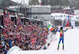 06.03.2016, Oslo, Norway (NOR): Martin Fourcade (FRA) - IBU world championships biathlon, pursuit men, Oslo (NOR). www.nordicfocus.com. © Tumashov/NordicFocus. Every downloaded picture is fee-liable.