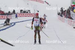 06.03.2016, Oslo, Norway (NOR): Arnd Peiffer (GER) - IBU world championships biathlon, pursuit men, Oslo (NOR). www.nordicfocus.com. © NordicFocus. Every downloaded picture is fee-liable.
