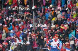 06.03.2016, Oslo, Norway (NOR): Ole Einar Bjoerndalen (NOR) - IBU world championships biathlon, pursuit men, Oslo (NOR). www.nordicfocus.com. © Tumashov/NordicFocus. Every downloaded picture is fee-liable.