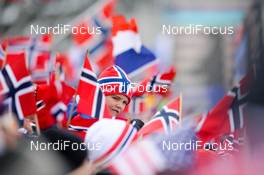 06.03.2016, Oslo, Norway (NOR): Biathlon fans Event Feature: - IBU world championships biathlon, pursuit men, Oslo (NOR). www.nordicfocus.com. © Tumashov/NordicFocus. Every downloaded picture is fee-liable.
