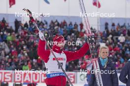 06.03.2016, Oslo, Norway (NOR): Emil Hegle Svendsen (NOR) - IBU world championships biathlon, pursuit men, Oslo (NOR). www.nordicfocus.com. © NordicFocus. Every downloaded picture is fee-liable.