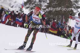 06.03.2016, Oslo, Norway (NOR): Benedikt Doll (GER) - IBU world championships biathlon, pursuit men, Oslo (NOR). www.nordicfocus.com. © NordicFocus. Every downloaded picture is fee-liable.