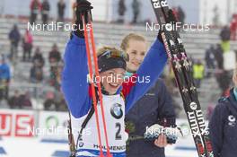 06.03.2016, Oslo, Norway (NOR): Marie Dorin Habert (FRA) - IBU world championships biathlon, pursuit women, Oslo (NOR). www.nordicfocus.com. © NordicFocus. Every downloaded picture is fee-liable.