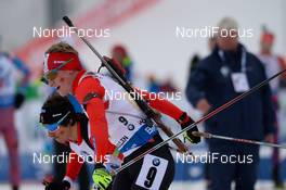 12.03.2016, Oslo, Norway (NOR): Brendan Green (CAN), Scott Gow (CAN) - IBU world championships biathlon, relay men, Oslo (NOR). www.nordicfocus.com. © Tumashov/NordicFocus. Every downloaded picture is fee-liable.