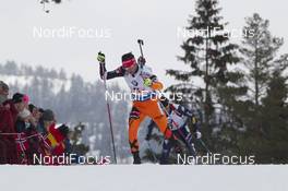 12.03.2016, Oslo, Norway (NOR): Matej Kazar (SVK) - IBU world championships biathlon, relay men, Oslo (NOR). www.nordicfocus.com. © NordicFocus. Every downloaded picture is fee-liable.