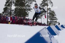 12.03.2016, Oslo, Norway (NOR): Benjamin Weger (SUI) - IBU world championships biathlon, relay men, Oslo (NOR). www.nordicfocus.com. © NordicFocus. Every downloaded picture is fee-liable.