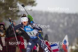 11.03.2016, Oslo, Norway (NOR): Karin Oberhofer (ITA) - IBU world championships biathlon, relay women, Oslo (NOR). www.nordicfocus.com. © NordicFocus. Every downloaded picture is fee-liable.