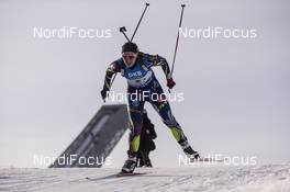 11.03.2016, Oslo, Norway (NOR): Anais Bescond (FRA) - IBU world championships biathlon, relay women, Oslo (NOR). www.nordicfocus.com. © NordicFocus. Every downloaded picture is fee-liable.