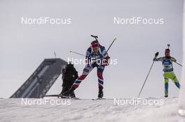 11.03.2016, Oslo, Norway (NOR): Fanny Horn Birkeland (NOR) - IBU world championships biathlon, relay women, Oslo (NOR). www.nordicfocus.com. © NordicFocus. Every downloaded picture is fee-liable.
