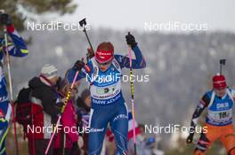 11.03.2016, Oslo, Norway (NOR): Gabriela Soukalova (CZE) - IBU world championships biathlon, relay women, Oslo (NOR). www.nordicfocus.com. © NordicFocus. Every downloaded picture is fee-liable.