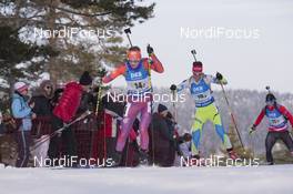 11.03.2016, Oslo, Norway (NOR): Hannah Dreissigacker (USA), Teja Gregorin (SLO), (l-r) - IBU world championships biathlon, relay women, Oslo (NOR). www.nordicfocus.com. © NordicFocus. Every downloaded picture is fee-liable.