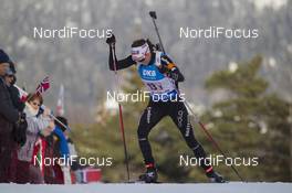 11.03.2016, Oslo, Norway (NOR): Selina Gasparin (SUI) - IBU world championships biathlon, relay women, Oslo (NOR). www.nordicfocus.com. © NordicFocus. Every downloaded picture is fee-liable.