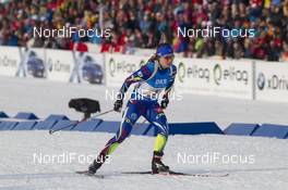 11.03.2016, Oslo, Norway (NOR): Anais Chevalier (FRA) - IBU world championships biathlon, relay women, Oslo (NOR). www.nordicfocus.com. © NordicFocus. Every downloaded picture is fee-liable.