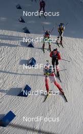 11.03.2016, Oslo, Norway (NOR): Magdalena Gwizdon (POL), Julia Ransom (CAN) - IBU world championships biathlon, relay women, Oslo (NOR). www.nordicfocus.com. © Tumashov/NordicFocus. Every downloaded picture is fee-liable.