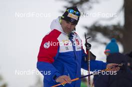 11.03.2016, Oslo, Norway (NOR): Siegfried Mazet (FRA) coach team France - IBU world championships biathlon, relay women, Oslo (NOR). www.nordicfocus.com. © NordicFocus. Every downloaded picture is fee-liable.