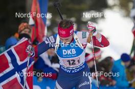 11.03.2016, Oslo, Norway (NOR): Synnoeve Solemdal (NOR) - IBU world championships biathlon, relay women, Oslo (NOR). www.nordicfocus.com. © NordicFocus. Every downloaded picture is fee-liable.