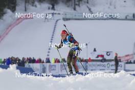 11.03.2016, Oslo, Norway (NOR): Laura Dahlmeier (GER) - IBU world championships biathlon, relay women, Oslo (NOR). www.nordicfocus.com. © NordicFocus. Every downloaded picture is fee-liable.