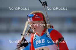 11.03.2016, Oslo, Norway (NOR): Sarah Beaudry (CAN) - IBU world championships biathlon, relay women, Oslo (NOR). www.nordicfocus.com. © Tumashov/NordicFocus. Every downloaded picture is fee-liable.