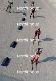 11.03.2016, Oslo, Norway (NOR): Susan Dunklee (USA), Magdalena Gwizdon (POL), Magdalena Gwizdon (POL) - IBU world championships biathlon, relay women, Oslo (NOR). www.nordicfocus.com. © Tumashov/NordicFocus. Every downloaded picture is fee-liable.