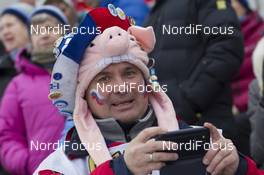 05.03.2016, Oslo, Norway (NOR): Event Feature: Fans - IBU world championships biathlon, sprint men, Oslo (NOR). www.nordicfocus.com. © NordicFocus. Every downloaded picture is fee-liable.