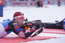 05.03.2016, Oslo, Norway (NOR): Simon Eder (AUT) - IBU world championships biathlon, sprint men, Oslo (NOR). www.nordicfocus.com. © NordicFocus. Every downloaded picture is fee-liable.