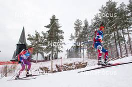 05.03.2016, Oslo, Norway (NOR): Tim Burke (USA), Ole Einar Bjoerndalen (NOR) - IBU world championships biathlon, sprint men, Oslo (NOR). www.nordicfocus.com. © Tumashov/NordicFocus. Every downloaded picture is fee-liable.