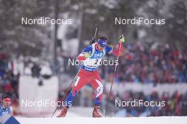 05.03.2016, Oslo, Norway (NOR): Emir Hrkalovic (SRB) - IBU world championships biathlon, sprint men, Oslo (NOR). www.nordicfocus.com. © NordicFocus. Every downloaded picture is fee-liable.