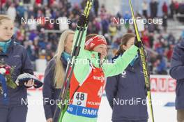 05.03.2016, Oslo, Norway (NOR): Laura Dahlmeier (GER) - IBU world championships biathlon, sprint women, Oslo (NOR). www.nordicfocus.com. © NordicFocus. Every downloaded picture is fee-liable.