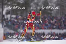 05.03.2016, Oslo, Norway (NOR): Jialin Tang (CHN) - IBU world championships biathlon, sprint women, Oslo (NOR). www.nordicfocus.com. © NordicFocus. Every downloaded picture is fee-liable.