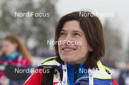 05.03.2016, Oslo, Norway (NOR): Event Feature: Catherine Lallement (FRA), press attache Team France - IBU world championships biathlon, sprint women, Oslo (NOR). www.nordicfocus.com. © NordicFocus. Every downloaded picture is fee-liable.
