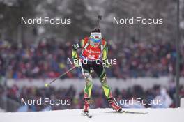 05.03.2016, Oslo, Norway (NOR): Iryna Kryuko (BLR) - IBU world championships biathlon, sprint women, Oslo (NOR). www.nordicfocus.com. © NordicFocus. Every downloaded picture is fee-liable.