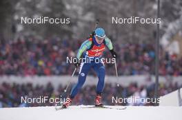 05.03.2016, Oslo, Norway (NOR): Darya Usanova (KAZ) - IBU world championships biathlon, sprint women, Oslo (NOR). www.nordicfocus.com. © NordicFocus. Every downloaded picture is fee-liable.