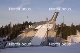 29.02.2016, Oslo, Norway (NOR): Event Feature: The Holmenkollen Jumping Hill - IBU world championships biathlon, training, Oslo (NOR). www.nordicfocus.com. © NordicFocus. Every downloaded picture is fee-liable.